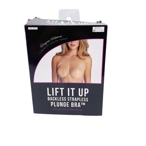Fashion Forms Lift It Up Nude Backless Strapless Plunge Bra Nude Size A Cup - Picture 1 of 7